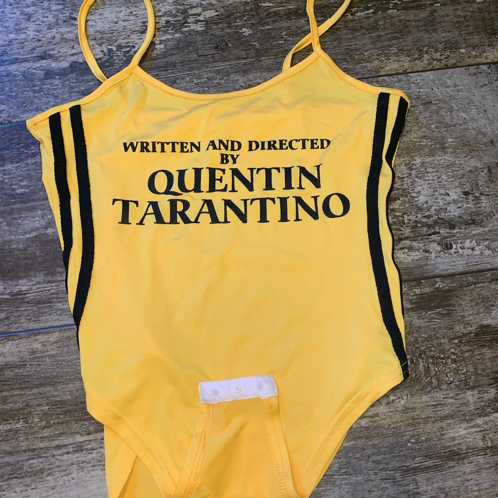 yellow bodysuit